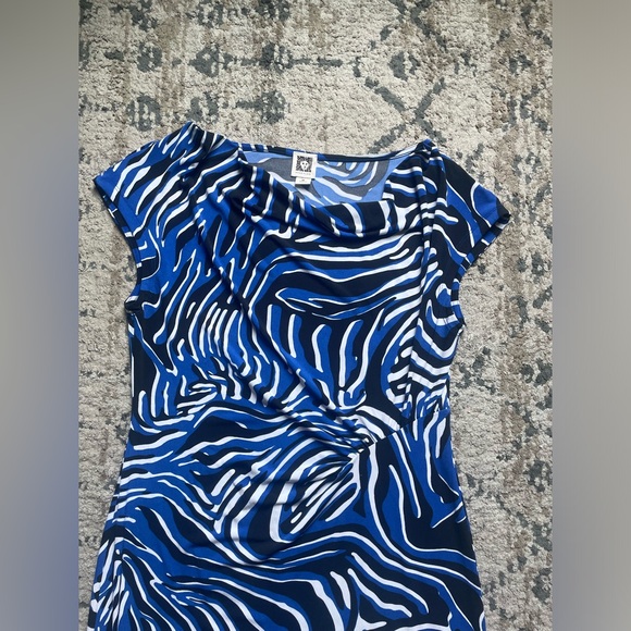 Anne Klein Summer Dress Size Medium Patterned Office Vacation Lightweight 10/10 - Picture 3 of 7